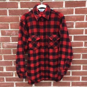 Woolrich 🐑 men’s 85% WOOL Vintage Plaid Shirt